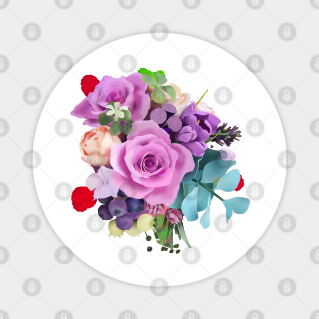Bouquet of flowers Magnet by Rasheba